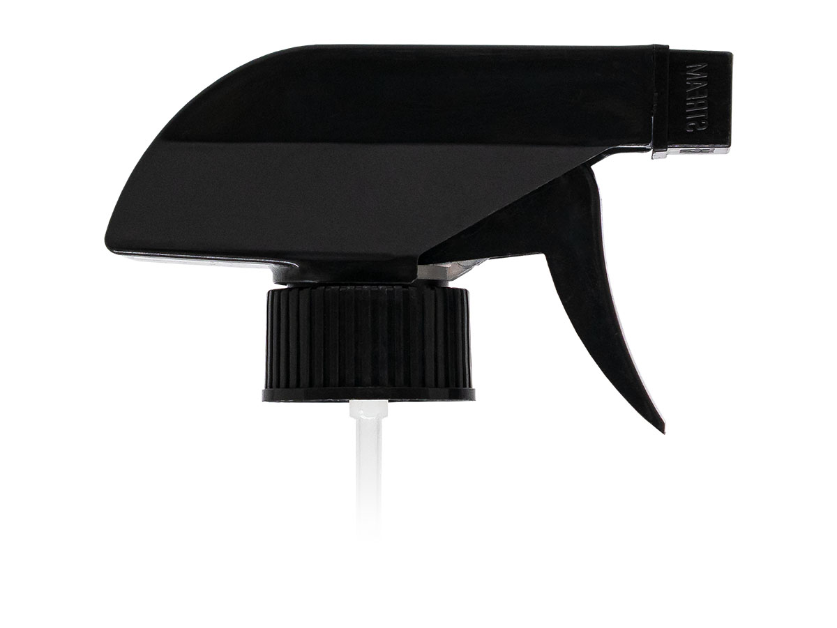 28/400 Finish, Black, Sprayers, Trigger, Spray/Stream/Off, 9 7/8" DT