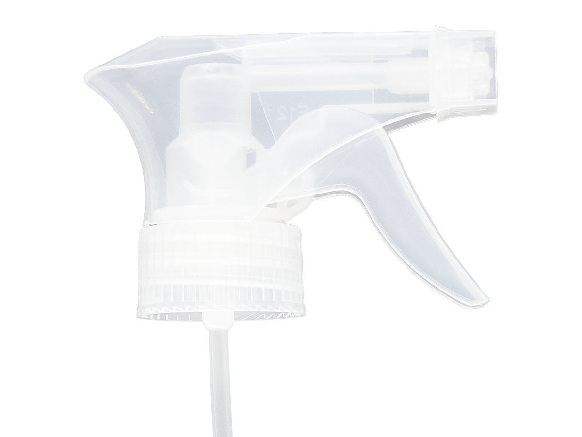 28/400 Finish, Natural, Sprayers, Trigger, Spray/Stream/Off, 8 1/2" DT