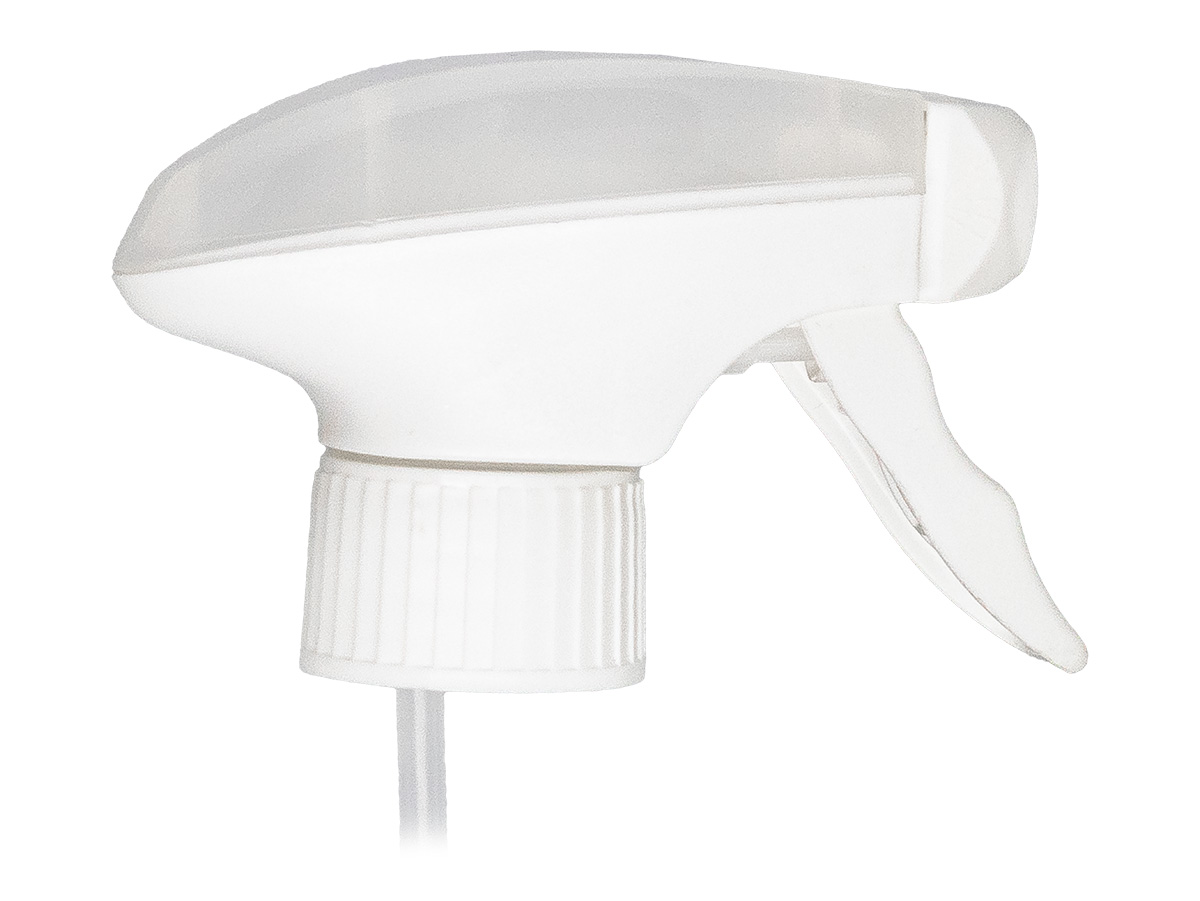 28/410 Finish, White/Natural, Sprayers, Trigger, Spray/Off, 6 9/16" DT
