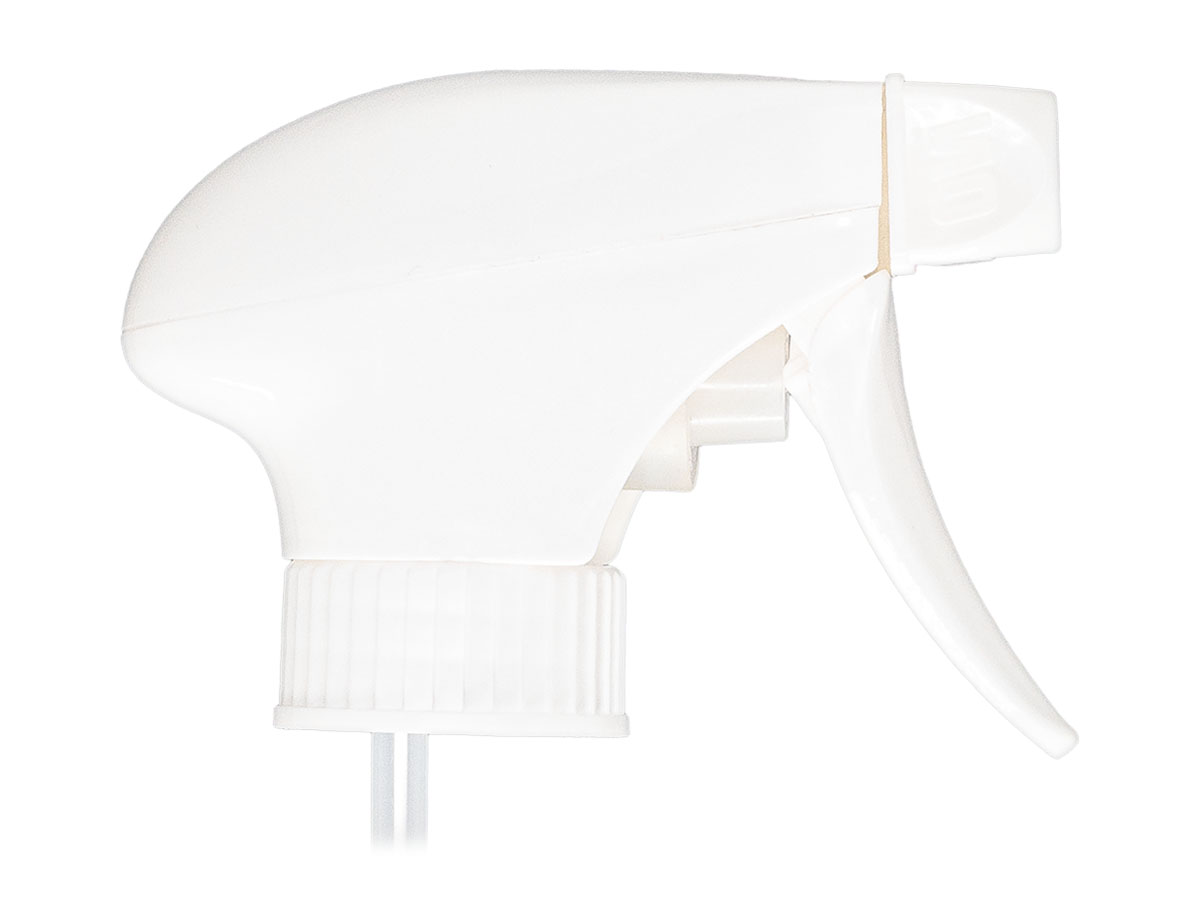 28/400 Finish, White, Sprayers, Trigger, On/Off, 9 1/2" Dt