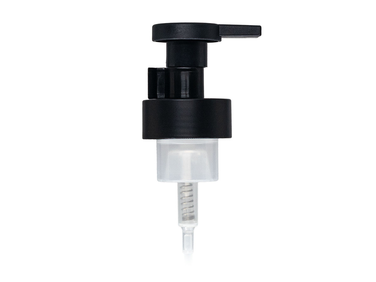 43mm Finish, Black, Pumps, Foamer, Ship Clip, 4 5/8" Dt