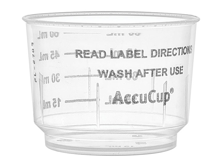 60 mL, Natural, Dosage Cups, PP, Round, Graduated