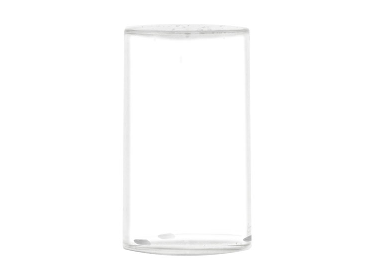 Clear, Overcaps, Round, 1" Dia X 1 3/4" T, Friction Fit