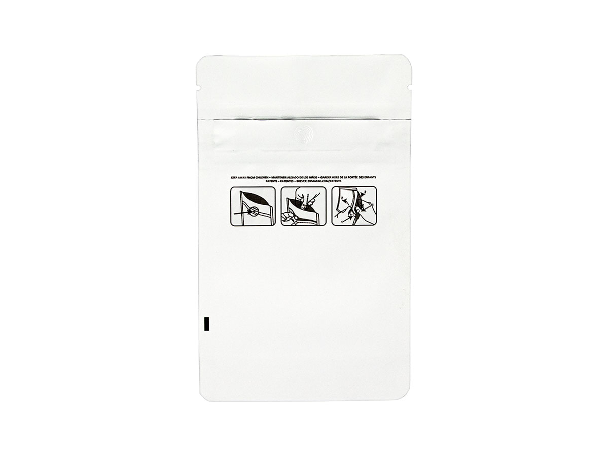 N/A, White, Bags, Plastic, 3 5/8" X 5" X 1 1/2", Resealable