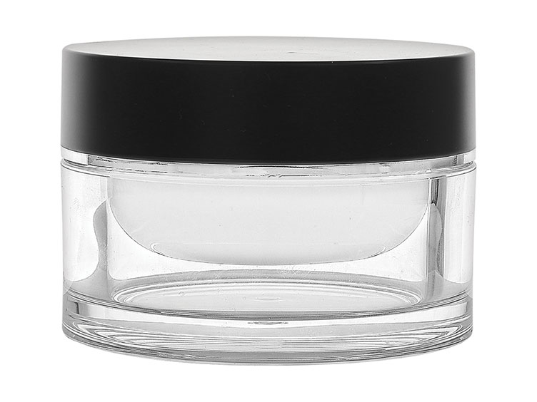 100 mL, 48/400 Finish, Clear, Sets, Jars/Sealing Discs/Caps, Thick Wall Round