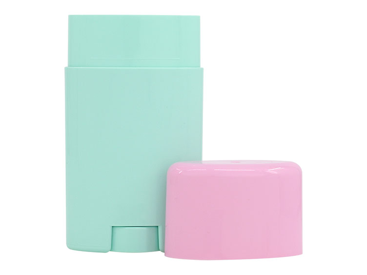 Teal/ Pink, Sets, Bottles/Overcaps, PP, Deodorant Style Oval