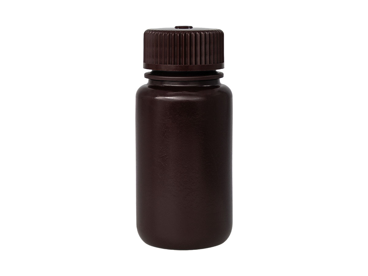 60 mL, 28/415 Finish, Brown, Sets, Bottles/Caps, HDPE, Round Packer