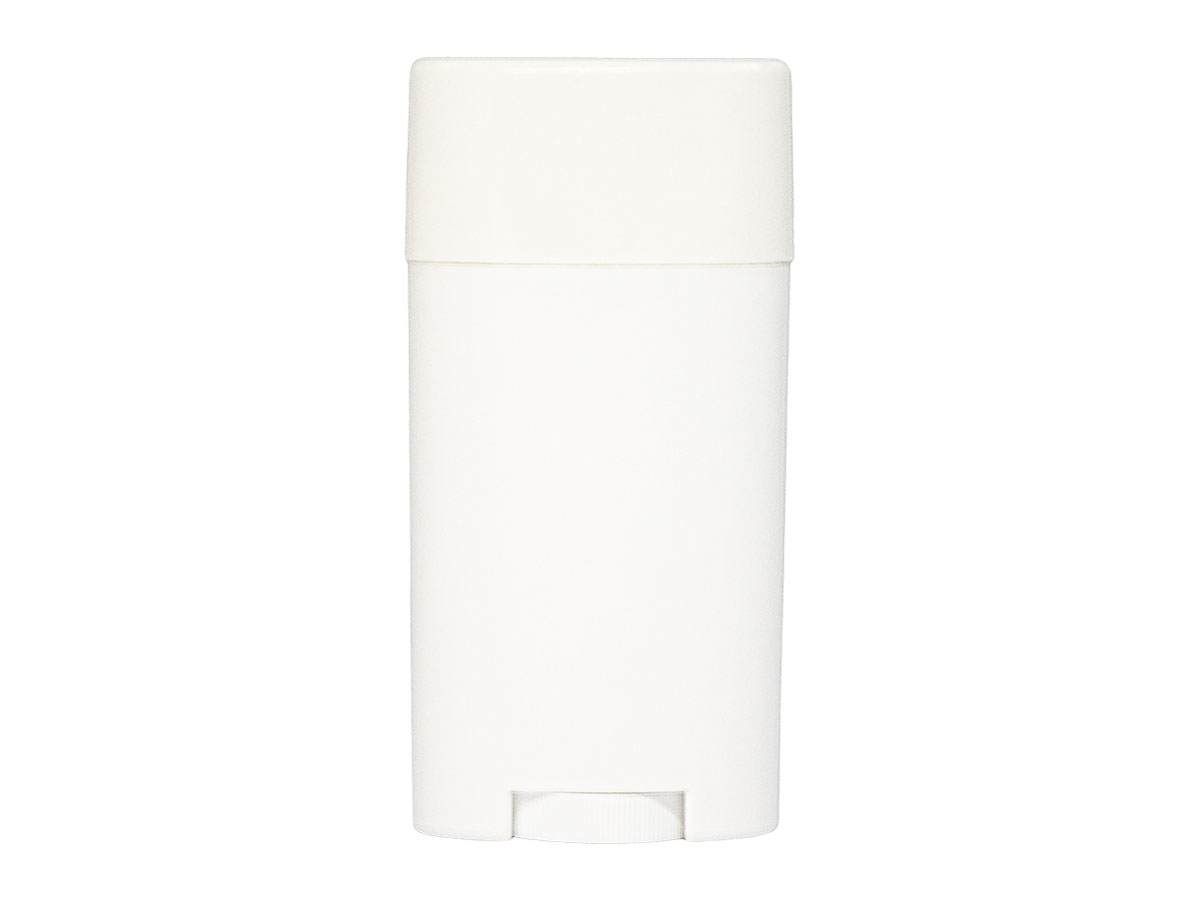 2.5 oz., White, Sets, Bottles/Overcaps, Other, Deodorant Style Oval