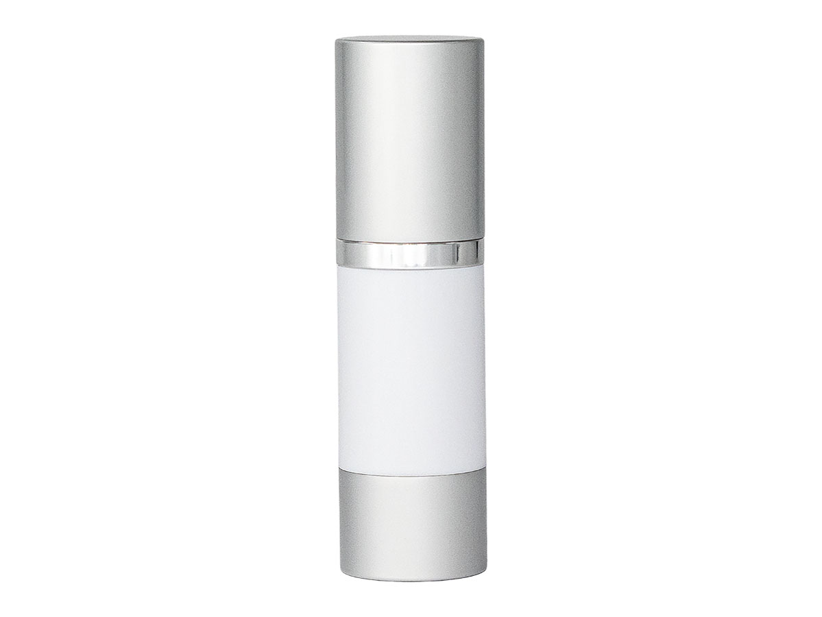 30 mL, 20/410 Finish, White/Silver, Sets, Bottles/Pumps, Other, Cylinder Round