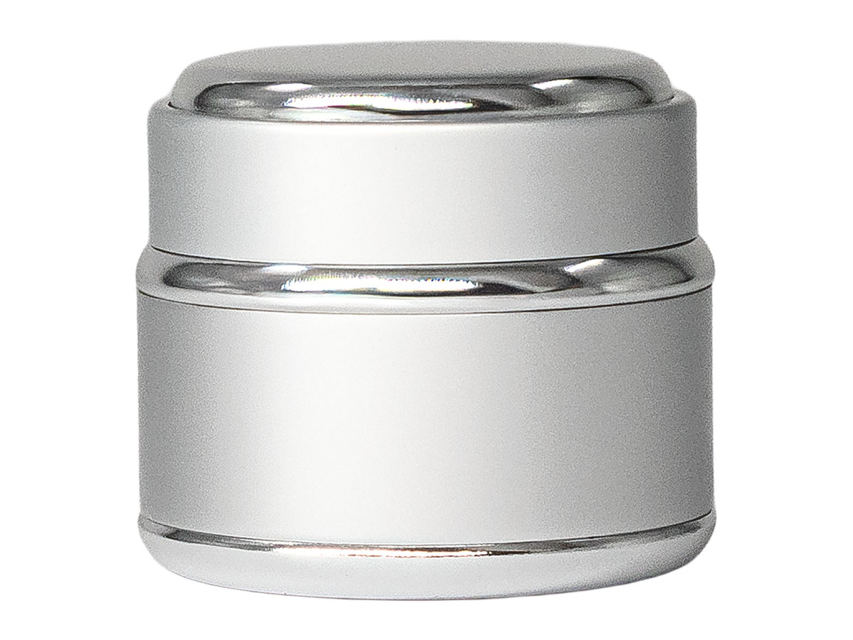 50 mL, 53/400 Finish, Silver, Set, Jars/Caps, Opal Glass, Round, Metal Shell