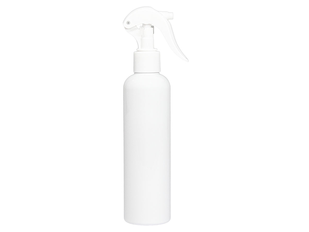 8 oz., 24/410 Finish, White, Sets, Bottles/Sprayers, PET, Bullet