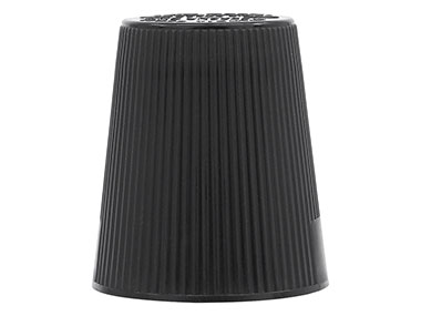 28mm Finish, Black, Caps, Ribd, Jigger Style, "squeeze And Turn", Plug Seal