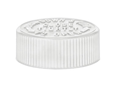 45/400 Finish, White, Caps, CRC, Fine Ribbed, Pulp/HS Lnr