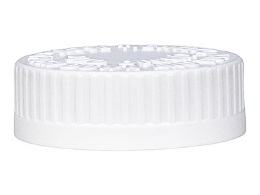 45/400 Finish, White, Caps, CRC, Fine Ribbed, Pulp/HS Lnr