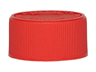 28/400 Finish, Red, Caps, Crc, Fine Ribbed, Vented Foam Lnr