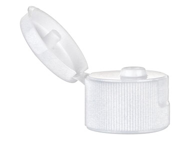 28/410 Finish, White, Caps, Dispensing, Fine Ribbed, Snap-Top, .188" Orf