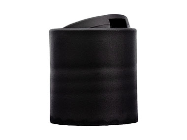 20/410 Finish, Black, Caps, Dispensing, Matte, Disc-Top, .245" Orf, (F)