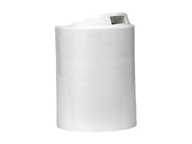 24/415 Finish, White, Caps, Dispensing, Smooth, Disc-Top, .300" Orf, (F)