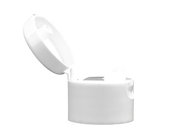 28/410 Finish, White, Caps, Dispensing, Smooth, Snap-Top, .250" Orf