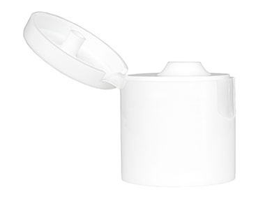 28/415 Finish, White, Caps, Dispensing, Smooth, Snap-Top, .190" Orf