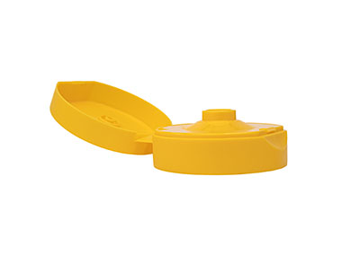 38/400 Finish, Yellow, Caps, PP,Dispensing, Matte, Snap-Top, .396" Orf, HS Lnr