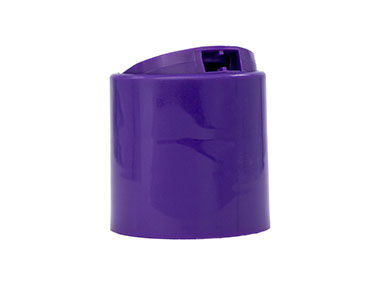 28/410 Finish, Purple, Caps, Dispensing, Smooth, Disc-Top, .324" Orf, (D)