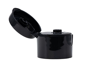 24/410 Finish, Black, Caps, Dispensing, Smooth, Snap-Top, .184" Orf