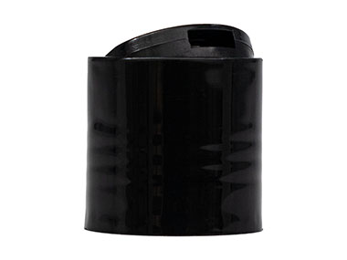 24/410 Finish, Black, Caps, Dispensing, Smooth, Disc-Top, .310" Orf, (F)