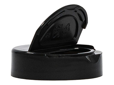 45/400 Finish, Black, Caps, Dispensing, Smooth, Snap-Top, 1.33" Orf, HS Lnr