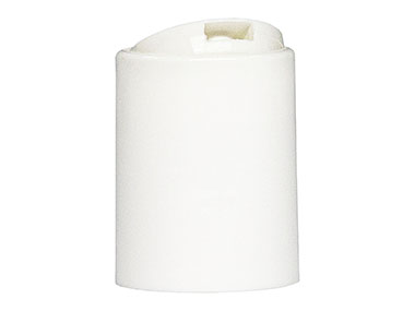 28/415 Finish, White, Caps, Dispensing, Smooth, Disc-Top, HS Lnr, .340" Orf, (D)