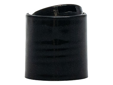 24/410 Finish, Black, Caps, Dispensing, Smooth, Disc-Top, .311" Orf, (F)
