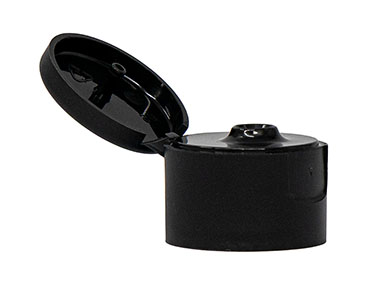 24/410 Finish, Black, Caps, Dispensing, Matte, Snap-Top, .111" Orf