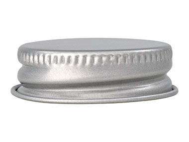 33/400 Finish, Silver, Caps, Metal, Ribbed Neck, Foam Lnr