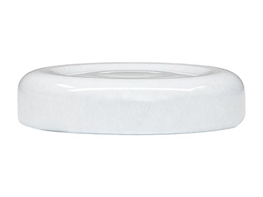 38mm 3 Lug Finish, White, Caps, Metal, Smooth, Stacking Ring, Safety Button, Plastisol Lnr