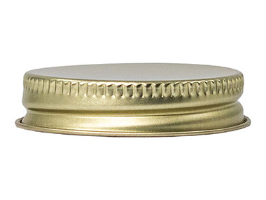 43/400 Finish, Gold, Caps, Metal, Ribbed Neck, Plastisol Lnr