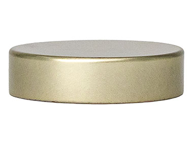 38/400 Finish, Gold, Caps, Metal, Smooth, Foam Lnr