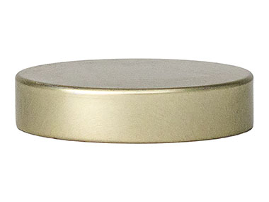 45/400 Finish, Gold, Caps, Metal, Smooth, Foam Lnr