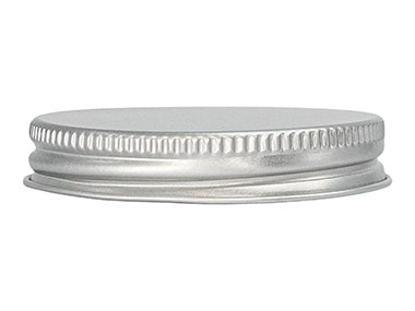 58/400 Finish, Silver, Caps, Metal, Ribbed Neck, Foam Lnr