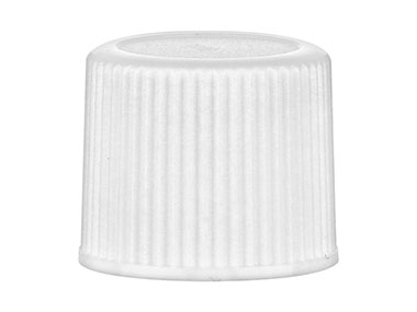 15/415 Finish, White, Caps, Fine Ribbed, Matte Top, Foam Lnr