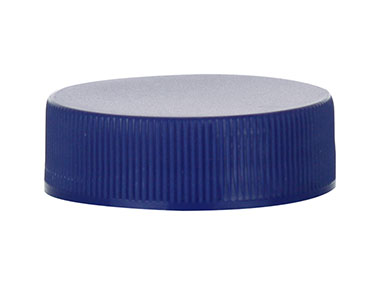 38/400 Finish, Blue, Caps, Fine Ribbed, Matte Top, Foam Lnr