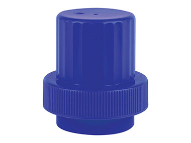 58mm Finish, Blue, Caps, Ribbed, Drain Back Style, Graduated Fill Lines