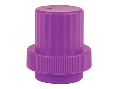 58mm Finish, Purple, Caps, Ribbed, Drain Back Style, Graduated Fill Lines