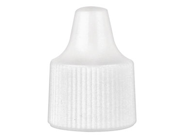 15/415 Finish, White, Caps, Fine Ribbed, Dropper Tip Style