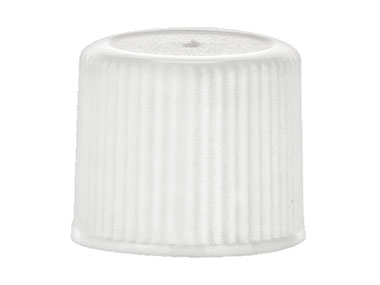 15/415 Finish, White, Caps, Fine Ribbed, Stipple Top, Plug Seal