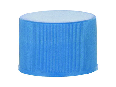 20/410 Finish, Blue, Caps, Fine Ribbed, Smooth Top, Foam Lnr