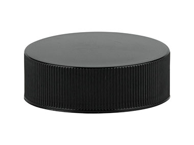 38/400 Finish, Black, Caps, Fine Ribbed, Smooth Top, HS Lnr