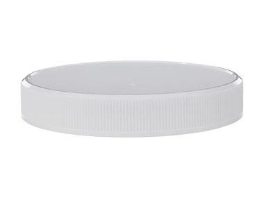 89/400 Finish, White, Caps, Fine Ribbed, Matte Top, Linerless