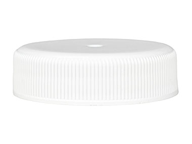 38/400 Finish, White, Caps, Fine Ribbed, Smooth Top, Foam Lnr