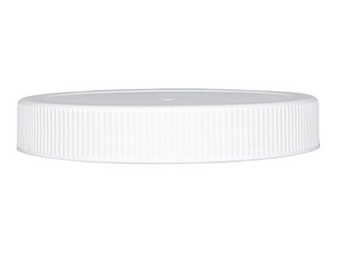 89/400 Finish, White, Caps, Fine Ribbed, Matte Top, PS Lnr