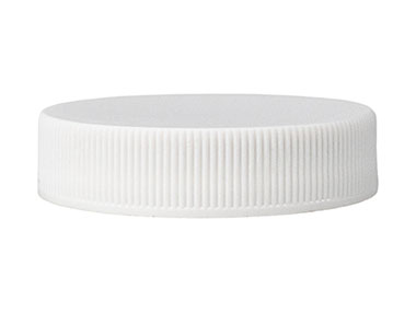 45/400 Finish, White, Caps, Fine Ribbed, Matte Top, Pulp/HS Lnr